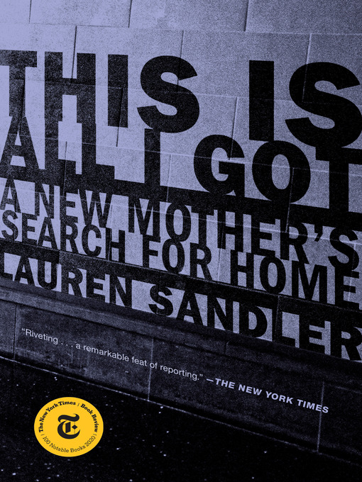 Title details for This Is All I Got by Lauren Sandler - Wait list